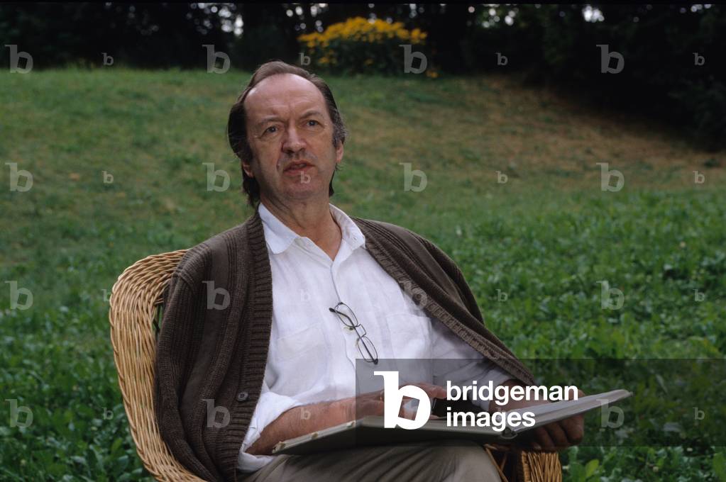 portrait of Conductor Nikolaus Harnoncourt. by Yannick Coupannec