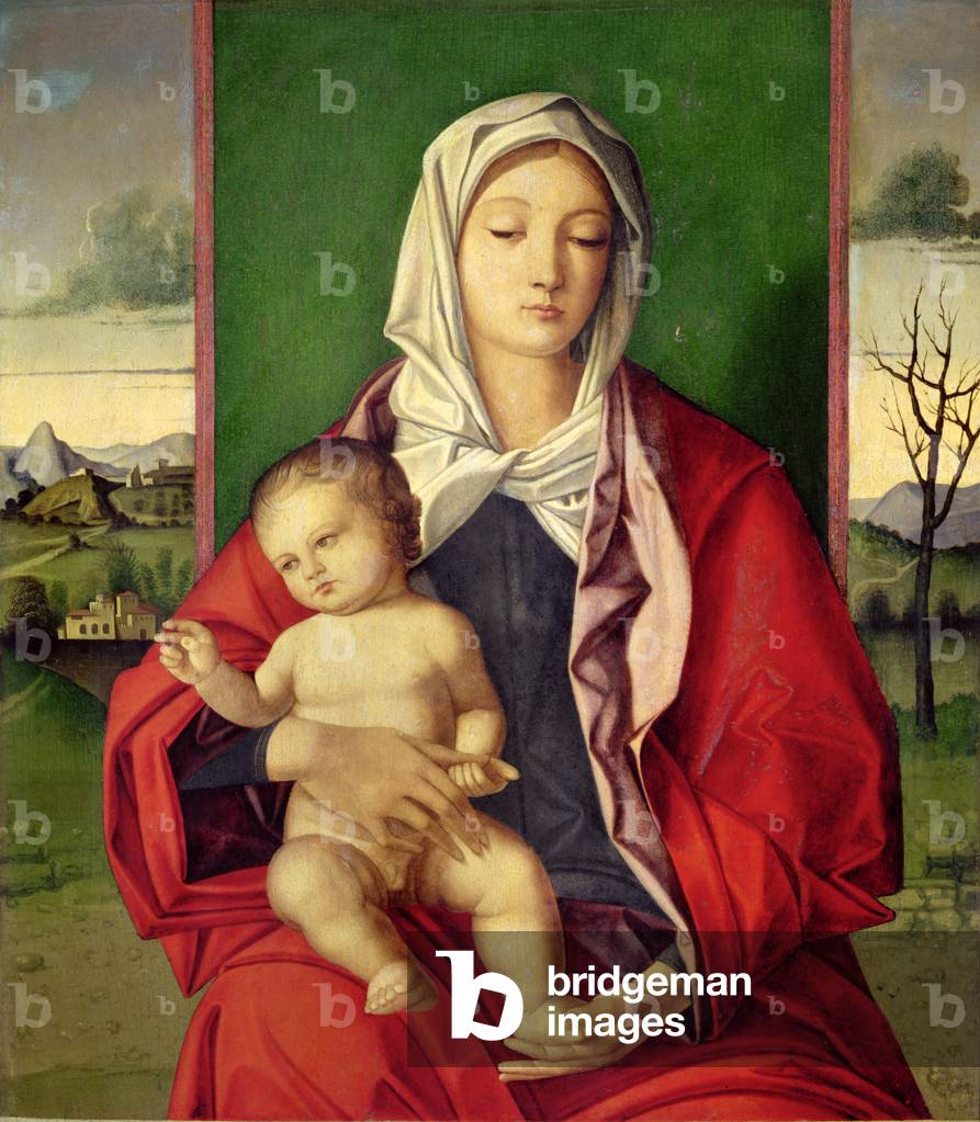 Immagine di Dipinto "Madonna col Bambino (olio su tavola)", 16th Secolo di Giovanni Bellini