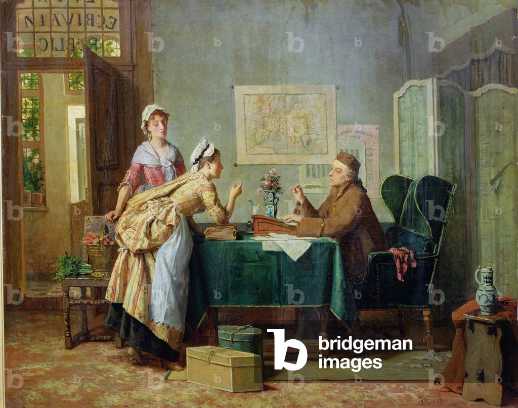 The Public Letter Writer, 1880 (oil on canvas)