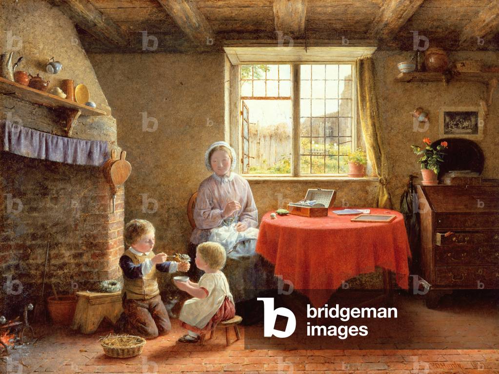 I tre orfani, 1860 (olio su tavola)