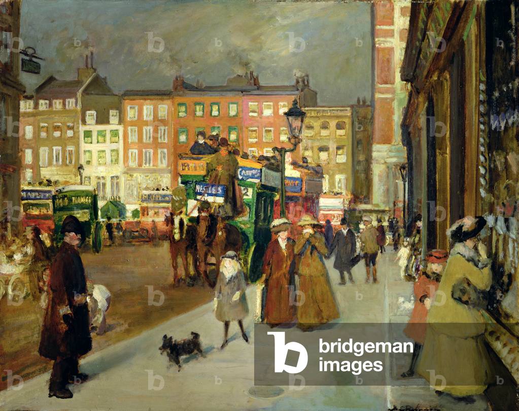 Immagine di Dipinto "Sloane Street", 20th Secolo di Jacques-Emile Blanche