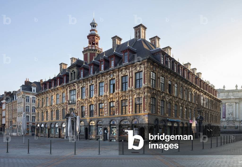 "Veduta della Vecchia Borsa di Lille"