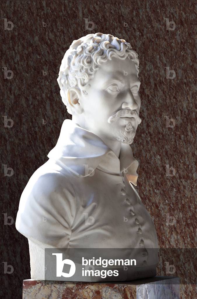 Busto di Domenico Zampieri detto il Dominiquin (1581-1641) (marmo)