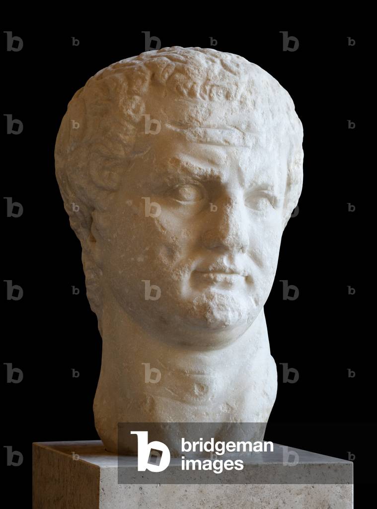 Portrait of Emperor Titus, (39-81 AD) (marble)