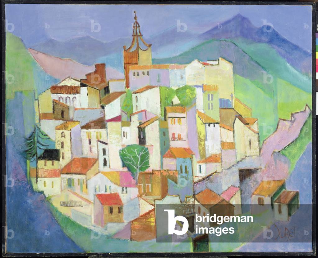 Village (oil on canvas)