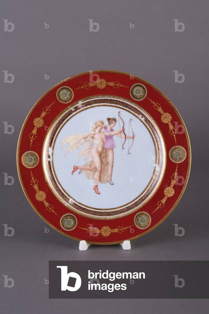 Small Plate with Apollo and Diana (ceramic)