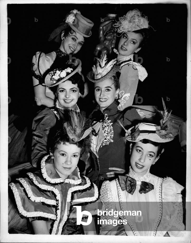 Jul 07, 1953 - Preparing for 'The Merry Widow' at the Royal Festival Hall: Rehearsals are going ahead at the Royal Festival Hall today for tonight's presentation of 'The Merry Widow”