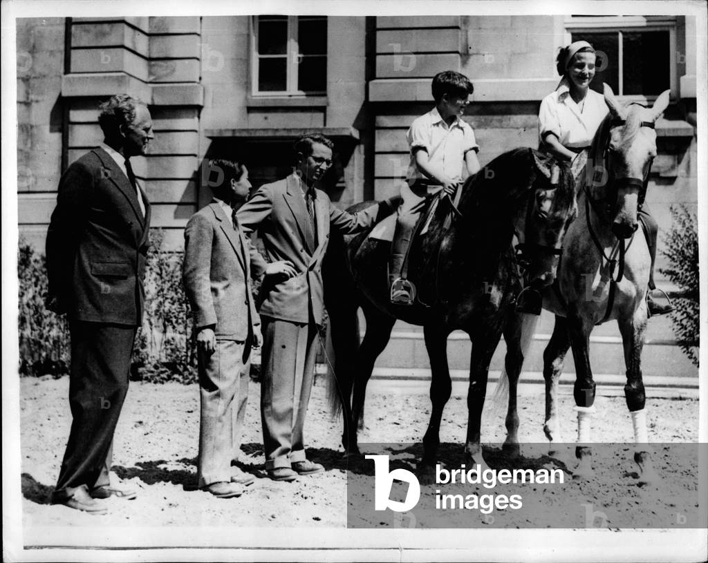 Jul. 07, 1953 - Crown Prince of Japan is guest of the Belgian Royal Family.: Crown Prince Akihito, of Japan is paying a visit to Belgium. During his stay in Brussels he was the guest of the Belgian Royal Family at Lacken Castle