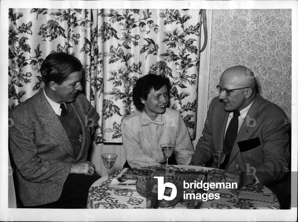 Tue 03, 1953 - Romantic Happy End: The Story Of An Unusual Love-Affair Will Come To Its End On March 20th, 1953. Harry Maitland, US Citizen And Journalist, After Seven Years Of Patient Waiting Embrassed Cordially His Young Wife Named Ilse Bessling, A Resident Of Wiesbaden, Germany. When The Young Man From Pennsylvania Entered War-Torn Germany, In The Early Days Of 1945, He Made The Acquaintance Of The Young Girl. He Fell In Love With Her, And For A Period Of Three Months, They Simply “Cann't Live Without Seeing Each Other”. All Over A Sudden, The Old Man Ordered That Harry Be Re-Transferred To The States. While Aboard The Ship, He Lost His Portfolio Which Contained The Address Of His Darling. In 1951, He Dropped A” Letter To The Editor” - To A Wiesbaden Paper. Some Editors Thought It Was A Nice Story And They Further Thought They Could Certainly Find The Good Girl. Investigations Revealed That Sweetheart Was Still Living - And Waiting, Desperately Waiting For Harry. As Soon As Harry Got The News, He Left The States, Nad He Is Now In Germany.