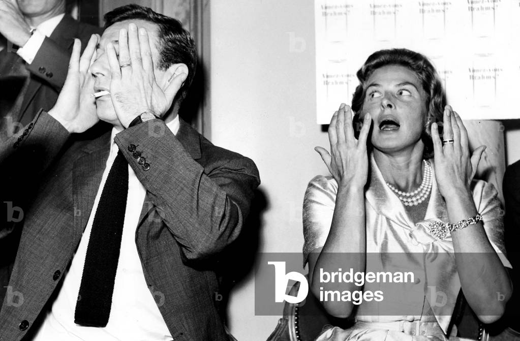 Portrait of Ingrid Bergman and Yves Montand, 1961