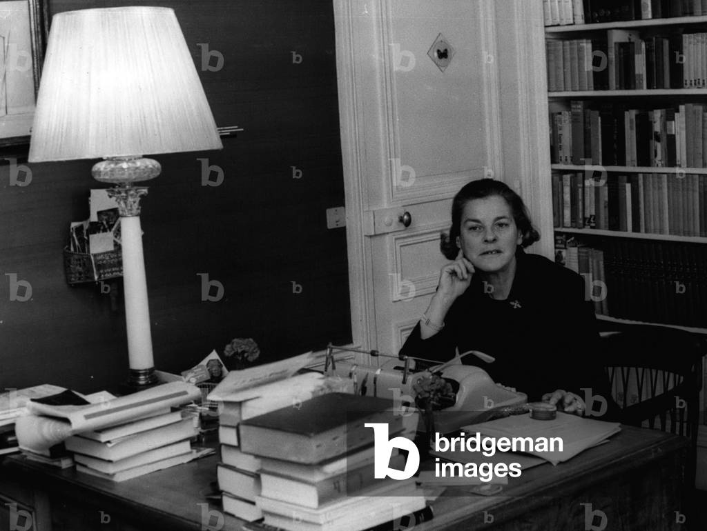Portrait of American writer Mary McCarthy (1912-1989) circa 1972