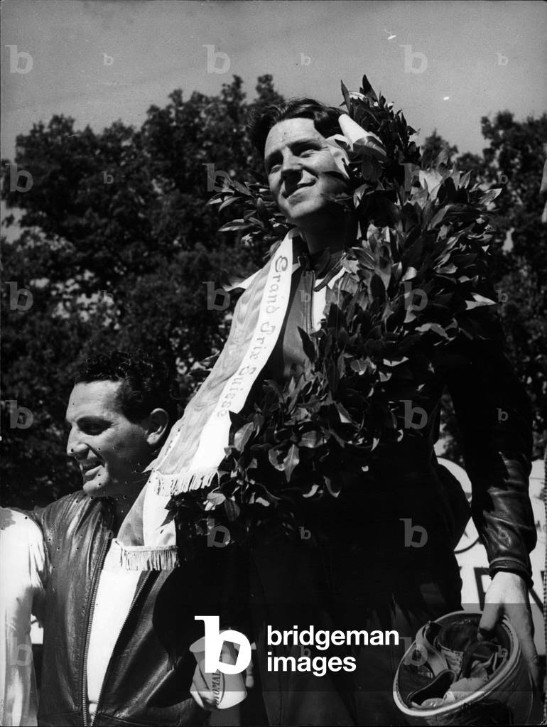 Aug. 24, 1953 - Duke Geoffrey is victorious is Bern! Englishman Duke Geoffrey achieved new success at the Swiss Grand Prix in Bern, where he was first to cross the finish line.