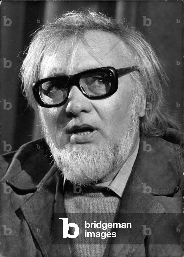 Portrait of Paul Goma (born 1935), Romanian dissident writer in France, 5 February 1981