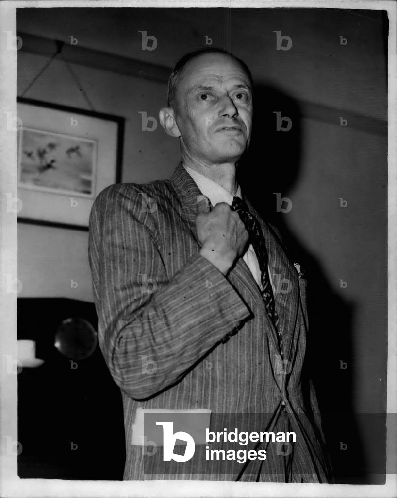 Apr. 04, 1953 - Seven arrives form Korea. The seven men who have been interned in Korea for two years and eight months arrived by Hastings aircraft at the R.A.F. Station, Abingdon today. they are Capt. Vyvyan Holt former British Minster at Seoul: Mr. Norean Owen First Secretary of the British Legation at Seoul; Mr. Philip Deane a war reporter; Father Thomas Quinlah the Irish Missionary; Co ~ ~ ~ Stoner Herbert Lord of the Salvation Army; Bishop Alfred Cooper on English Missionary and Mr. George Blake British Vice-Consul at Seoul