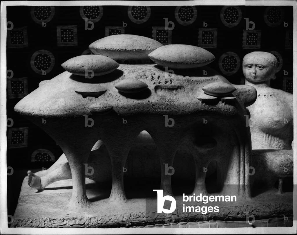 Jul 07, 1953 - What is it! ; It could be a model of a lost city - it could in fact be anything your guess is as good as bear. It's title is” A Universal Allegory”, and it is on view at the Royal College of Art Exhibition which opened today at the Victoria and Albert Museum.