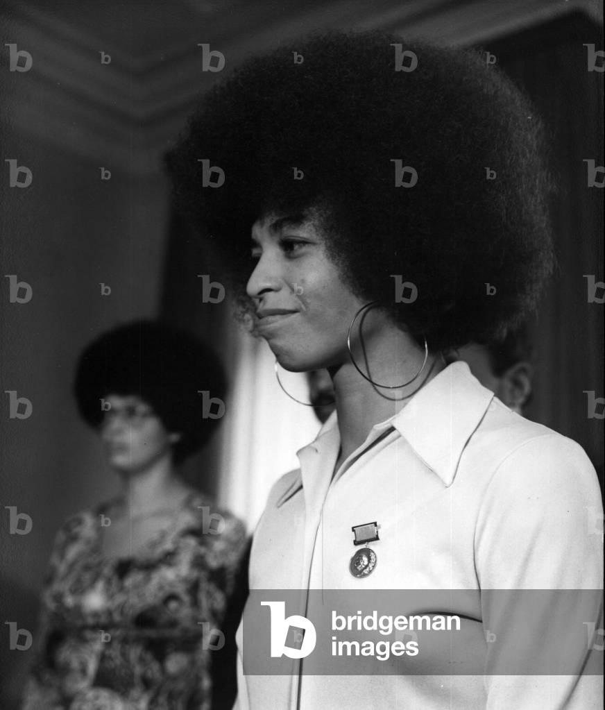 Sep. 09, 1972 Portrait of Angela Davis in Bulgaria