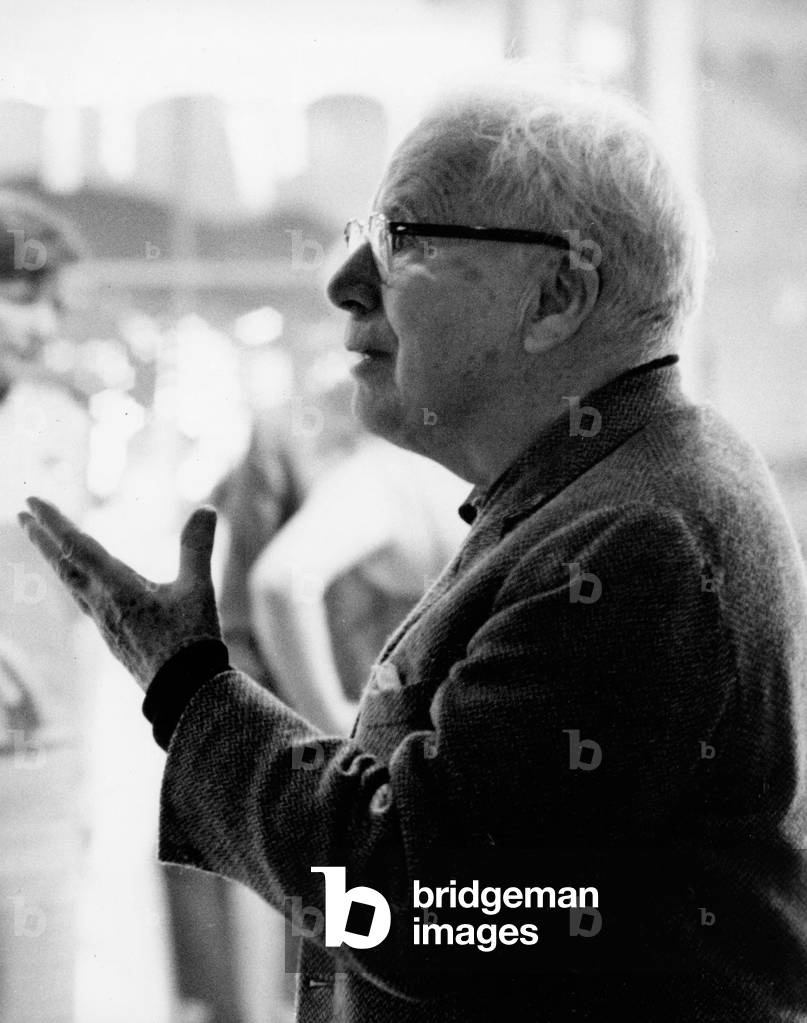 Portrait of director Charlie Chaplin during the shooting of “The Countess of Hong Kong” (A Countess from Hong Kong) 1967