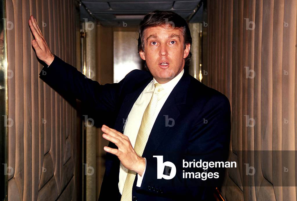 Portrait of the businessman Donald Trump in 1988 the yacht Trump princess (Kingdom 5KR or Khashoggi)