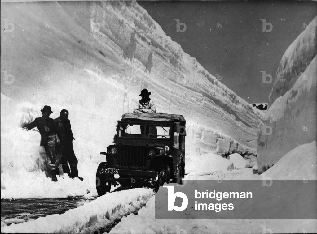 Jun 06, 1953 - Heavy snow-drifts around the Austrian” Grossglockner”: Since Whitsuntide a cold-wave has paralyzed regular traffic on Austria's famous” Grossglockner” -road. Heavy snow-falls, storm and hail handicap railways and tourists going to the South