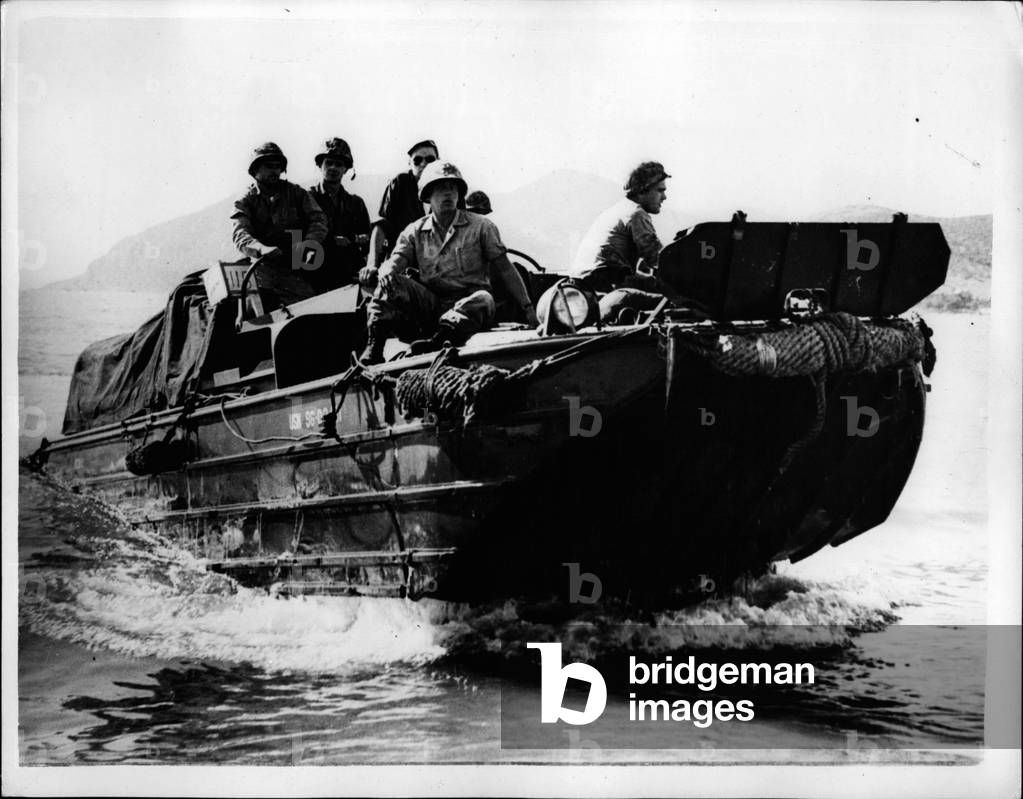 Jul 07, 1953 - Large Scale N.A.T.O. Amphibious exercises” Black Wave” in Northern Greece: The large scale N.A.T.O. amphibious combined exercises” Black Wave” has just been completed in Northern Greece, under the personal supervision of General Wyman, commander of Ismyrne Allied H.Q. as well as Chiefs of Greece, Turkey and Italy National Defence General Staffs. Greek, United States, Turkish and Italian Air Force United took part as well as one Greek Infantry Division, a Greek Raiding Force Batallion, a U.S. Marine Bn. and the U.S. 6th Fleet. The purpose of the exercise was to find out the coordination possibilities between NATO forces