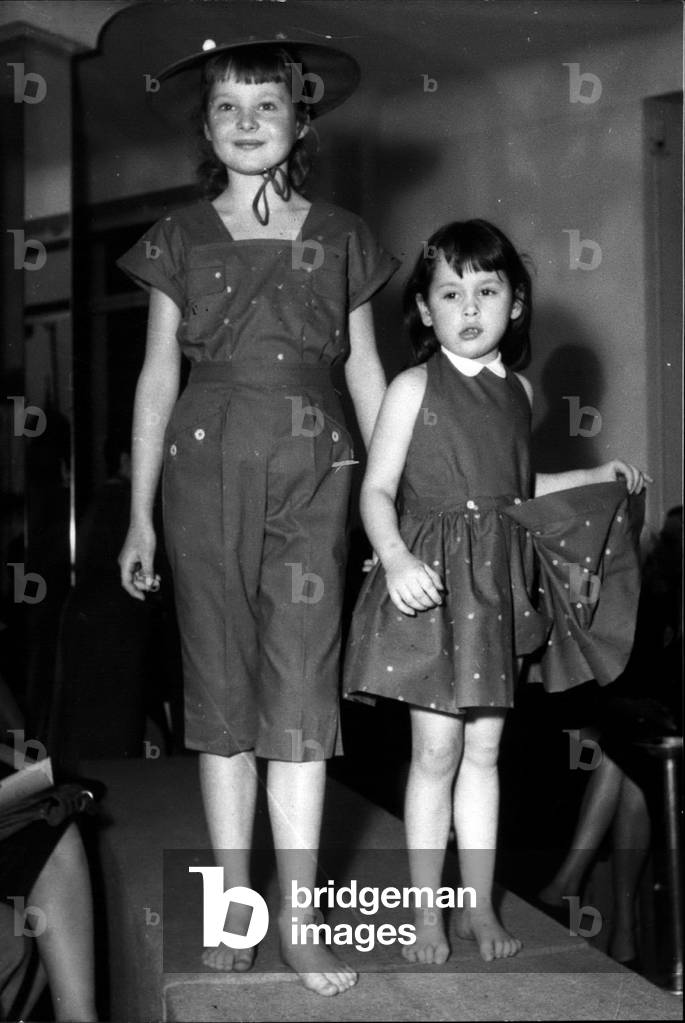 Feb. 26, 1953 - Child Models Present Beachwear Outfits on Runway