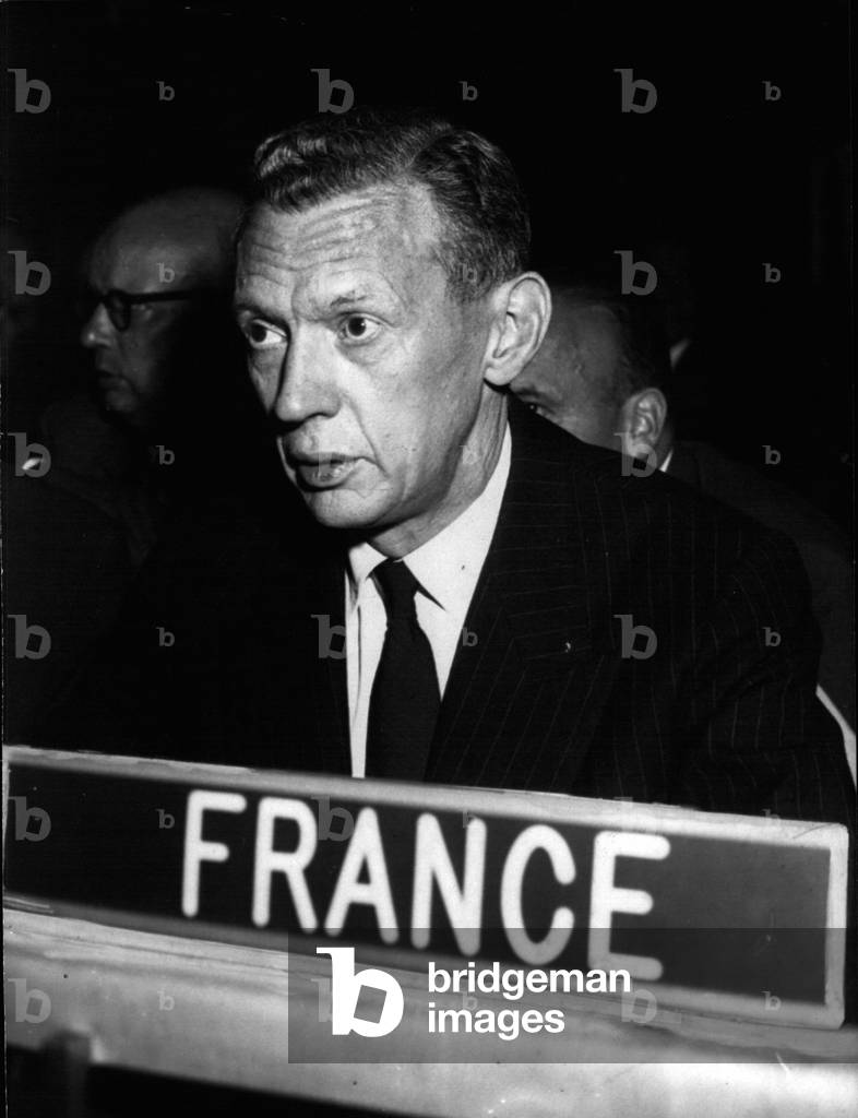 Sep. 09, 1965 portrait of politician Maurice Couve de Murville