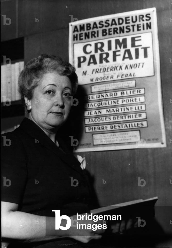 Dec. 12, 1953 - Woman to succeed Henry Berstein as Director of Ambassadors Theatre.: Madame Refoule who has been appointed director of the Ambassadors Theatre succeeding the famous playwright Henri Bernstein who died recently. She is the 24th woman director of a Paris Theatre