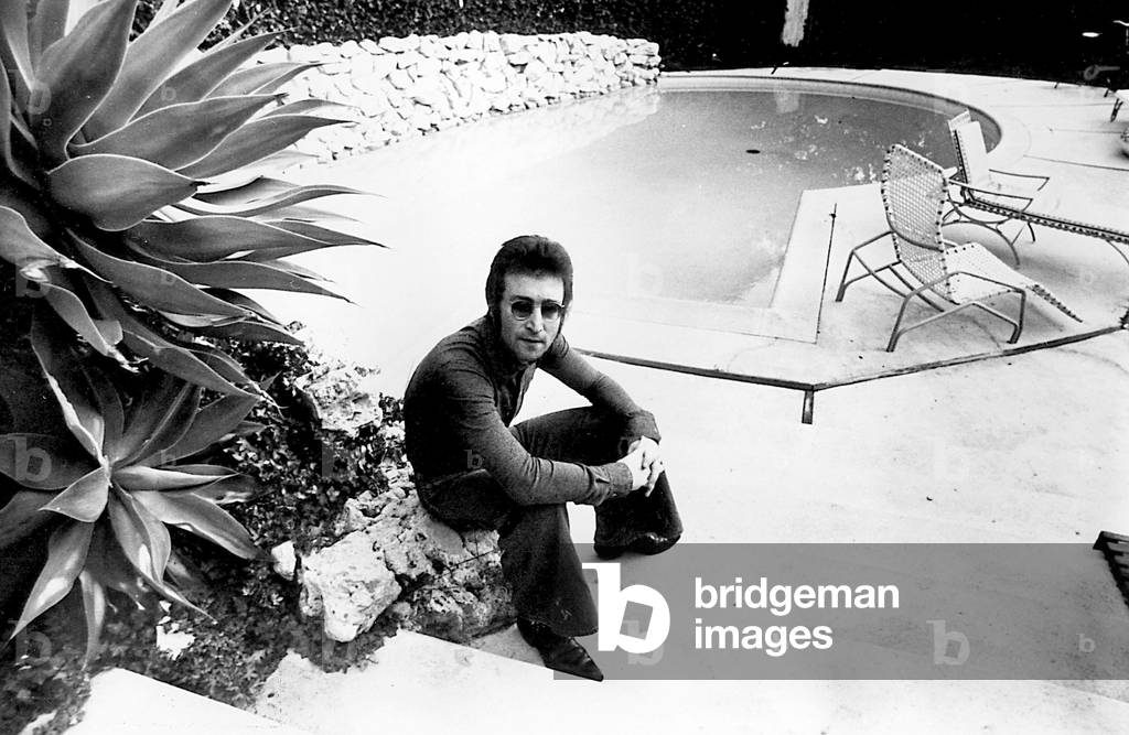 Portrait of John Lennon in 1974 Photo Maitland