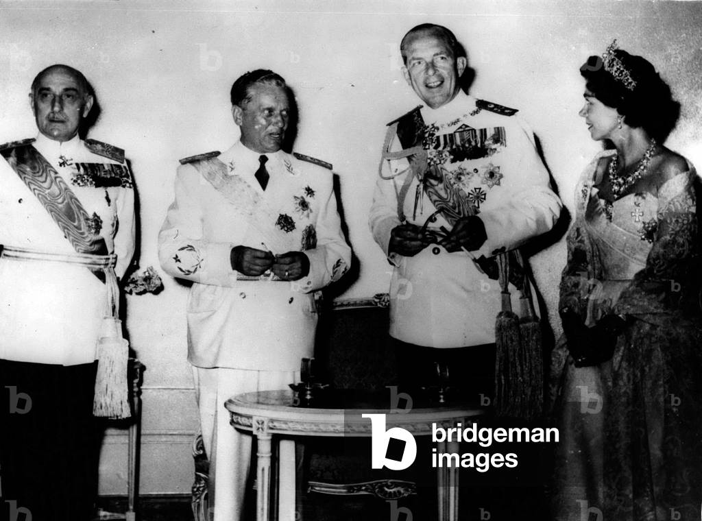 May 05, 1954 - Reception In Athens In Honour Of President Tito: President Tito of Jugo-slavia was the guest of honor at the reception held by King Paul at the Athens Officers Club - during his State visit to Greece
