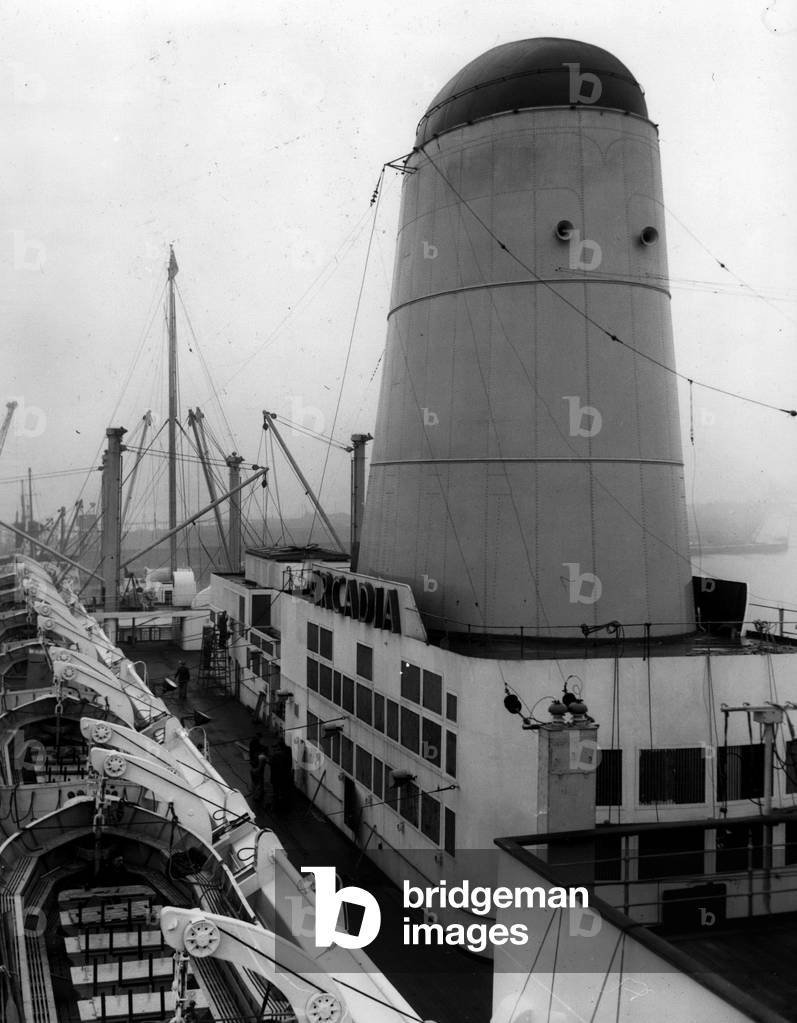 Feb. 02, 1954 - New liner has Maiden Voyage this Month.: The new P and O liner Arcadia, 28,000 tons which was built by John Brown's at Clydebank, is due to leave the port of London on her maiden voyage to Australia on February 22. She will carry 670 first class passengers and 735 tourist class passengers
